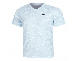 Мужская теннисная футболка Nike Court Dri-Fit Advantage Novelty Tee Светло-голубая