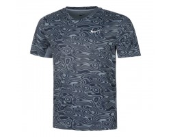 Мужская теннисная футболка Nike Court Dri-Fit Advantage Novelty Tee Серо-голубая