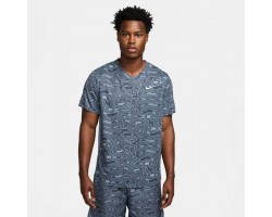 Мужская теннисная футболка Nike Court Dri-Fit Advantage Novelty Tee Серо-голубая-foto2