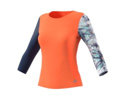 Женская теннисная футболка Adidas  Advantage 3/4 Sleeve Top