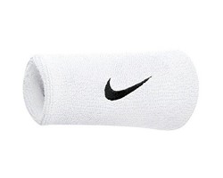Напульсники Nike SWOOSH DOUBLEWIDE WRISTBAND (белые)