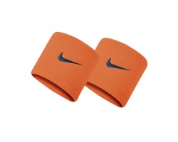 Напульсники Nike SWOOSH WRISTBAND (оранжевые с белым логотипом)